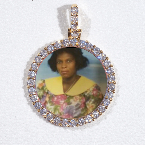 3D CIRCLE CUSTOM PICTURE PENDANT SMALL SIZE