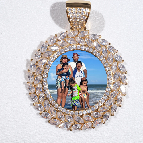 Large 3D Wheat Ear Custom Picture Pendant