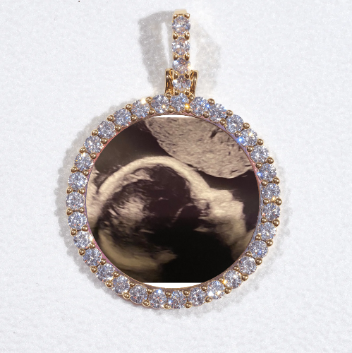 3D CIRCLE CUSTOM PICTURE PENDANT SMALL SIZE