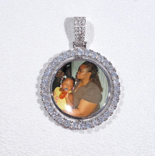 3D Spinning 2-Faced Custom Picture Pendant