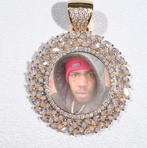 Large 3D Wheat Ear Custom Picture Pendant