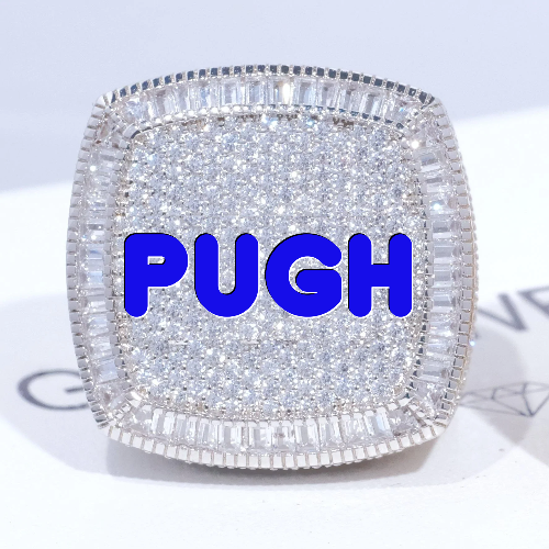 CUSTOM LETTER 3D ICED RING