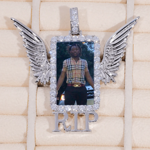 RIP WING 3D CUSTOM PICTURE PENDANT