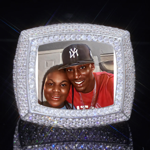 3D CUSTOM PICTURE ICED RING