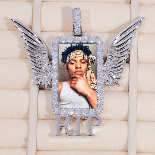 RIP WING 3D CUSTOM PICTURE PENDANT