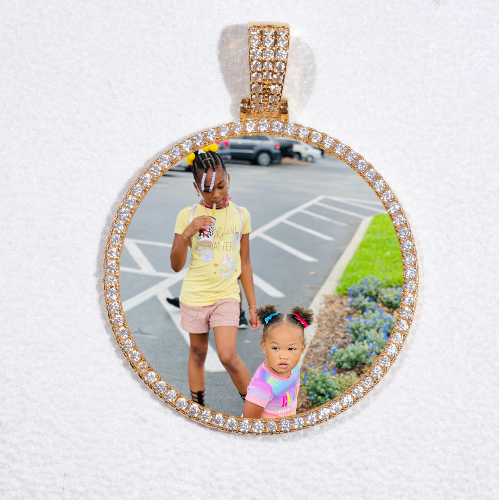 MEDIUM 3D CIRCLE CUSTOM PICTURE PENDANT