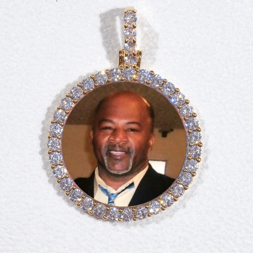 3D CIRCLE CUSTOM PICTURE PENDANT SMALL SIZE