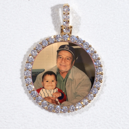 3D CIRCLE CUSTOM PICTURE PENDANT SMALL SIZE