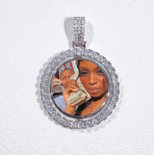 3D Spinning 2-Faced Custom Picture Pendant