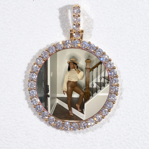 3D CIRCLE CUSTOM PICTURE PENDANT SMALL SIZE