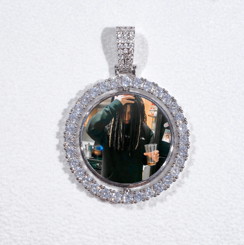 3D Spinning 2-Faced Custom Picture Pendant