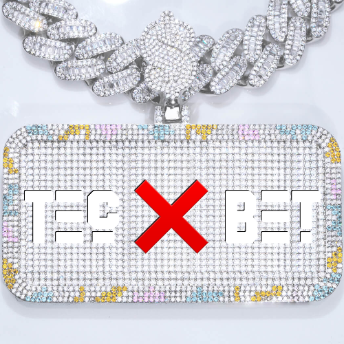 CUSTOM LETTER NECKLACE 3D COLORFUL SQUARE