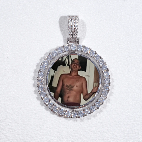 3D Spinning 2-Faced Custom Picture Pendant