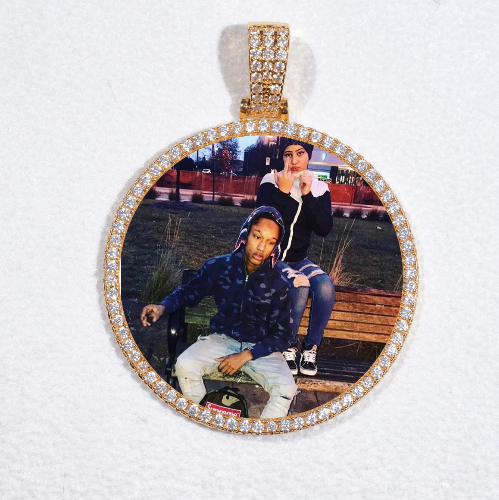 MEDIUM 3D CIRCLE CUSTOM PICTURE PENDANT