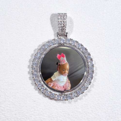 3D Spinning 2-Faced Custom Picture Pendant