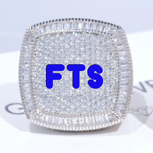CUSTOM LETTER 3D ICED RING