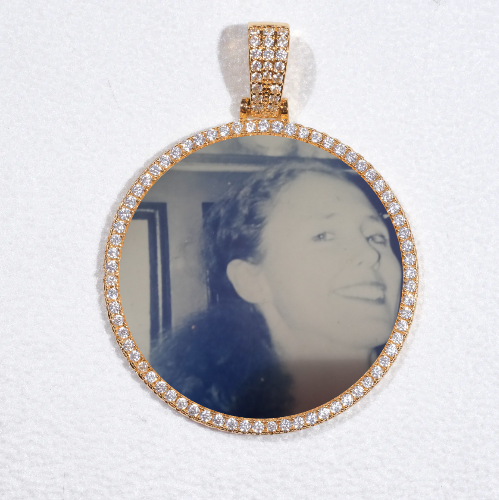 MEDIUM 3D CIRCLE CUSTOM PICTURE PENDANT
