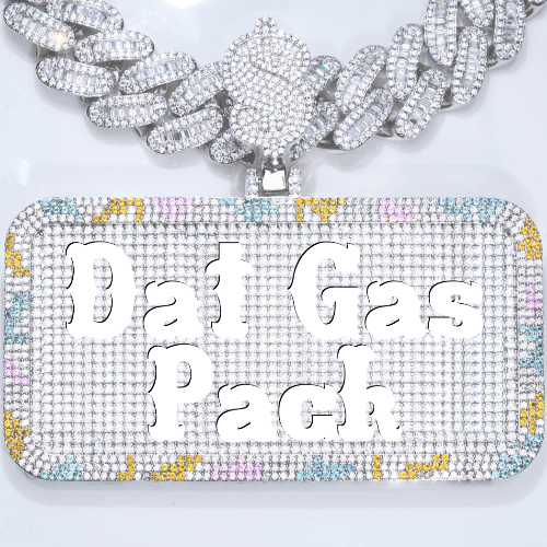 CUSTOM LETTER NECKLACE 3D COLORFUL SQUARE