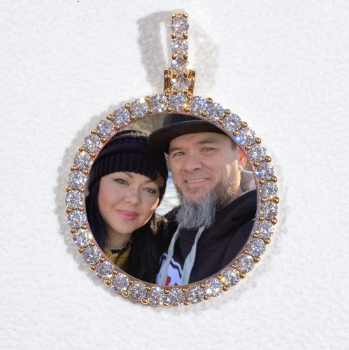3D CIRCLE CUSTOM PICTURE PENDANT SMALL SIZE