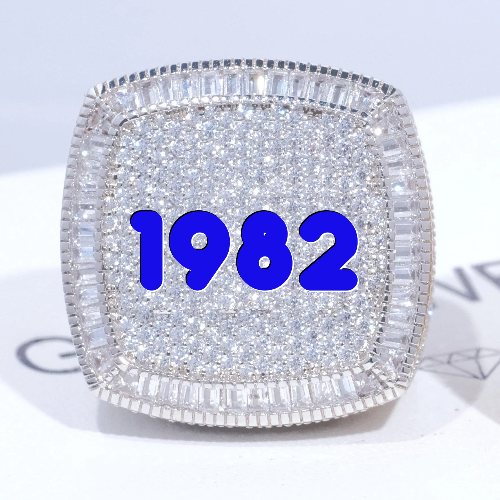 CUSTOM LETTER 3D ICED RING