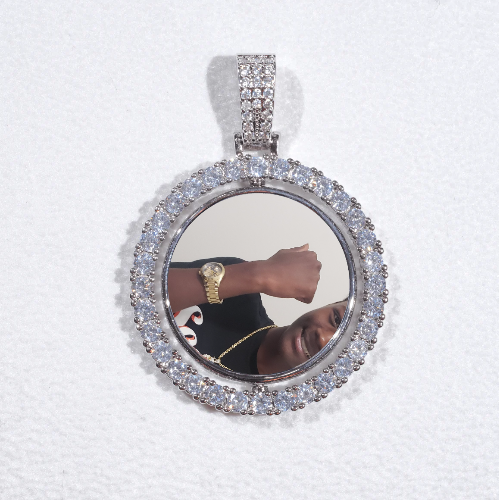 3D Spinning 2-Faced Custom Picture Pendant