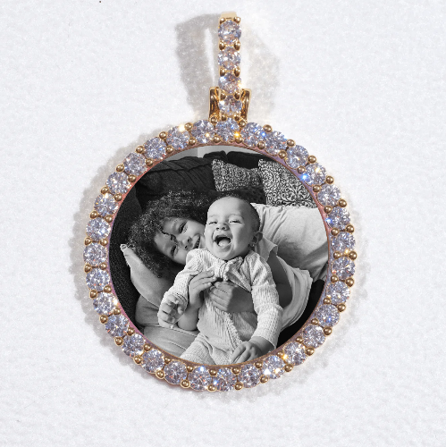 3D CIRCLE CUSTOM PICTURE PENDANT SMALL SIZE