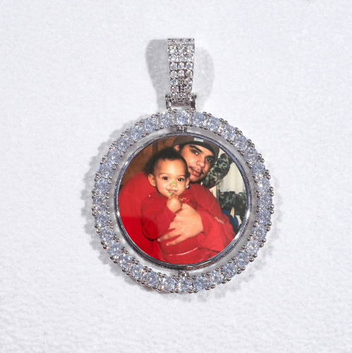 3D Spinning 2-Faced Custom Picture Pendant
