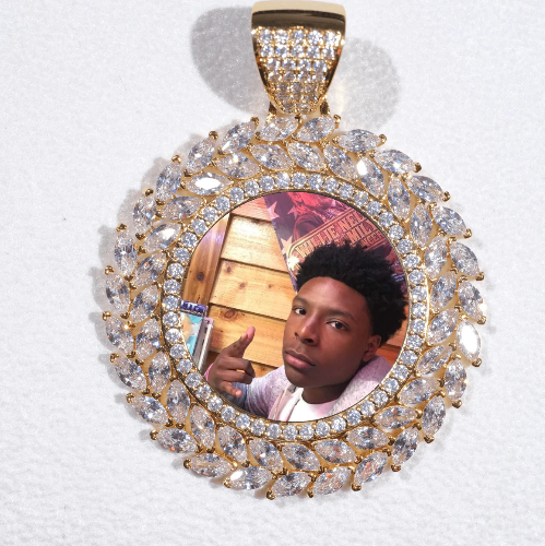 Large 3D Wheat Ear Custom Picture Pendant