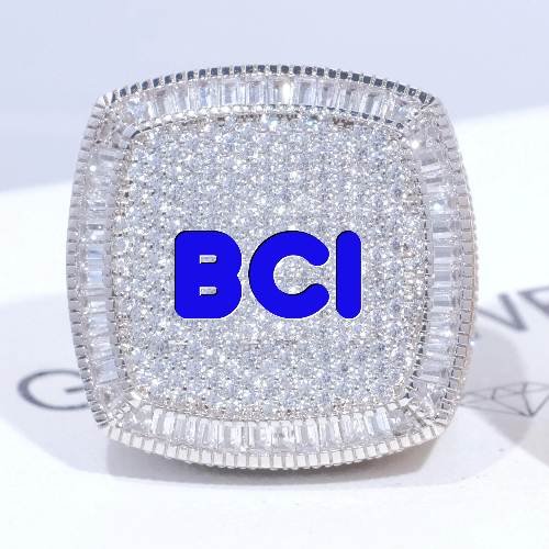 CUSTOM LETTER 3D ICED RING