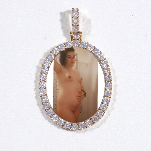 3D Oval Custom Picture Pendant