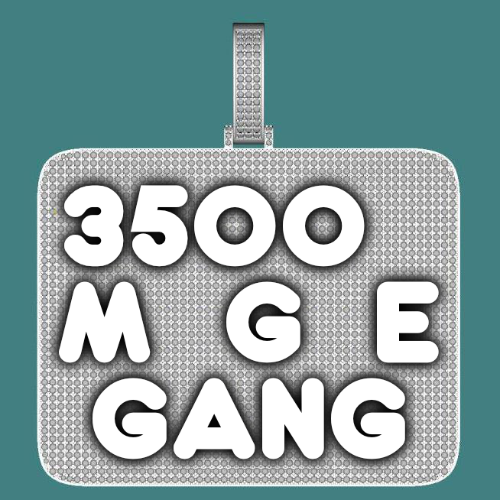 CUSTOM LETTER NECKLACE 3D BIG SQUARE