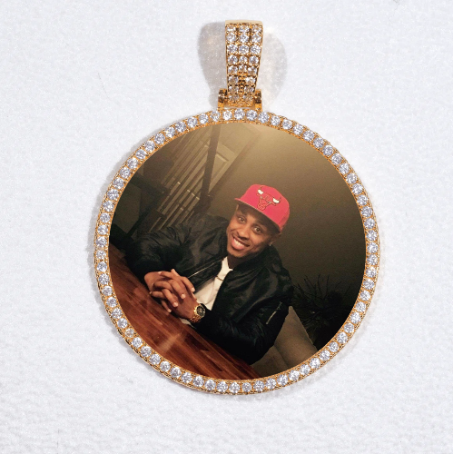 MEDIUM 3D CIRCLE CUSTOM PICTURE PENDANT