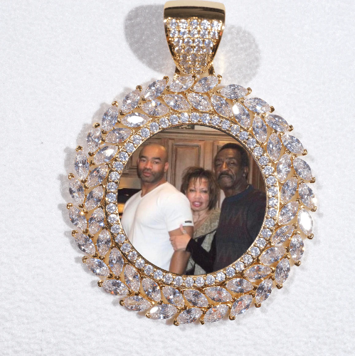 Large 3D Wheat Ear Custom Picture Pendant
