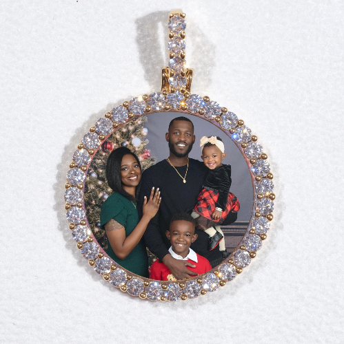 3D CIRCLE CUSTOM PICTURE PENDANT SMALL SIZE