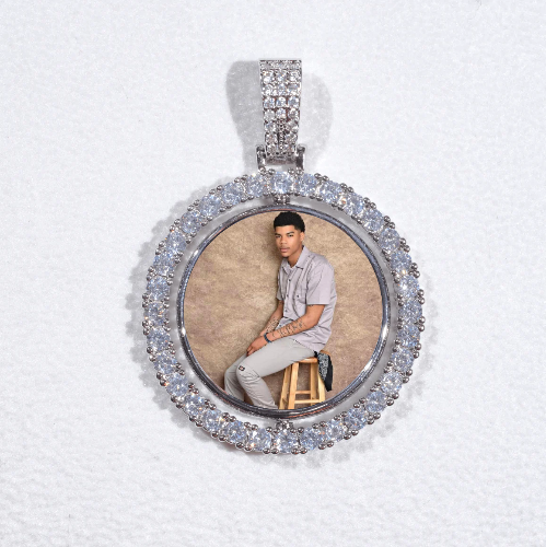 3D Spinning 2-Faced Custom Picture Pendant