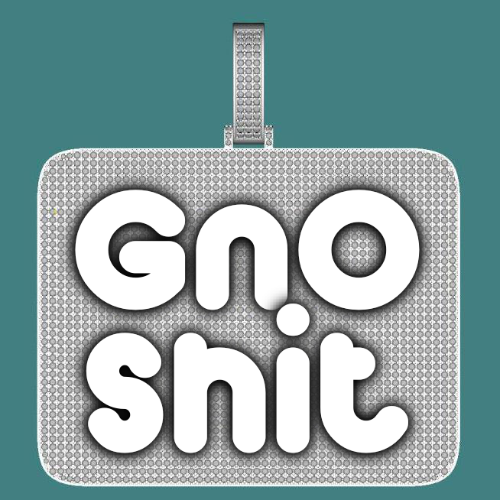 CUSTOM LETTER NECKLACE 3D BIG SQUARE