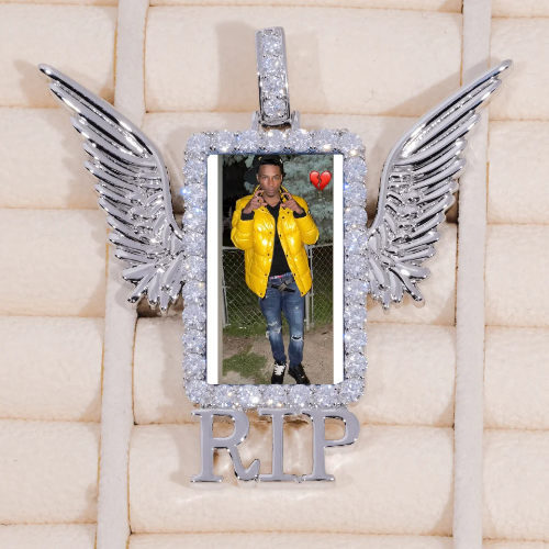 RIP WING 3D CUSTOM PICTURE PENDANT