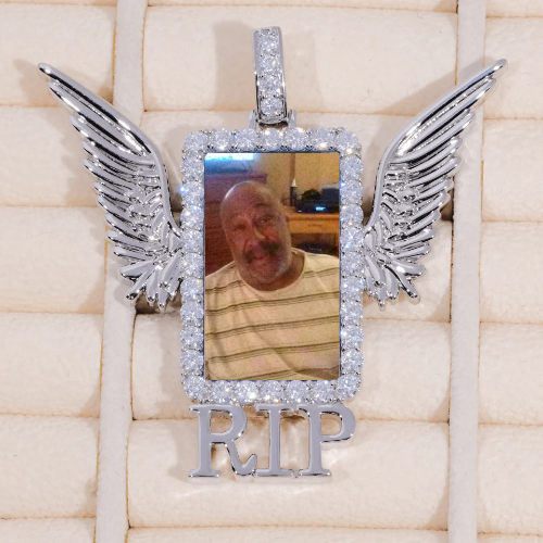 RIP WING 3D CUSTOM PICTURE PENDANT