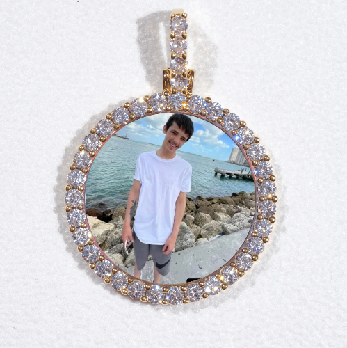 3D CIRCLE CUSTOM PICTURE PENDANT SMALL SIZE
