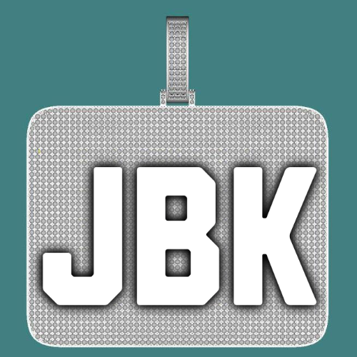 CUSTOM LETTER NECKLACE 3D BIG SQUARE