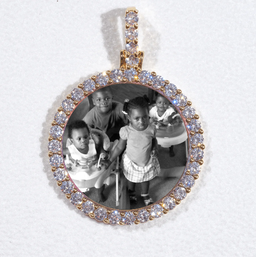 3D CIRCLE CUSTOM PICTURE PENDANT SMALL SIZE