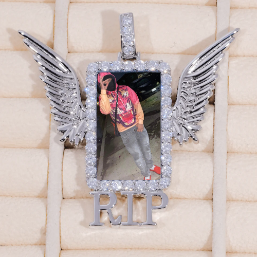 RIP WING 3D CUSTOM PICTURE PENDANT