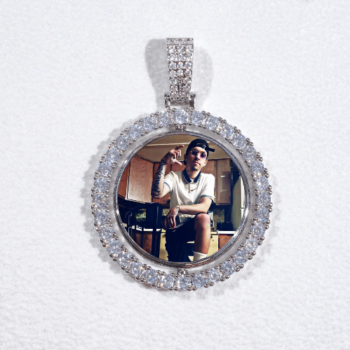 3D Spinning 2-Faced Custom Picture Pendant