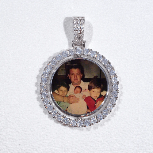 3D Spinning 2-Faced Custom Picture Pendant