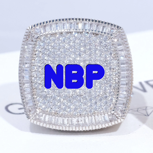 CUSTOM LETTER 3D ICED RING