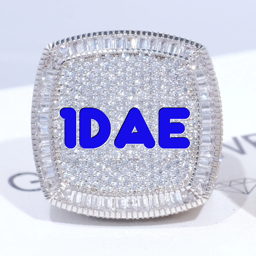 CUSTOM LETTER 3D ICED RING