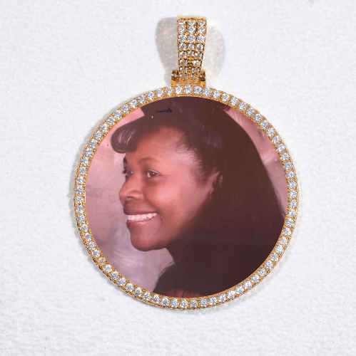 MEDIUM 3D CIRCLE CUSTOM PICTURE PENDANT