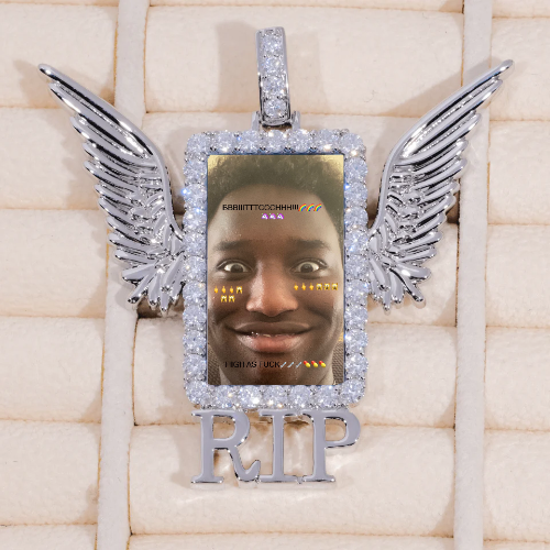 RIP WING 3D CUSTOM PICTURE PENDANT