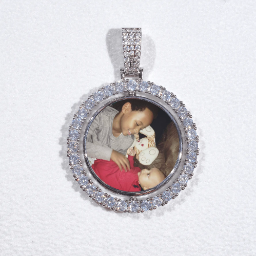 3D Spinning 2-Faced Custom Picture Pendant