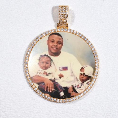 MEDIUM 3D CIRCLE CUSTOM PICTURE PENDANT